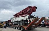 Megagon Transport Concrete Pump & Mixer to Sierra Leone