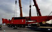 Protranser Deliver Railway Crane from Tianjin to Cangzhou