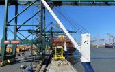 Europe Cargo Discharge Hybrid Straddle Carriers at Antwerp