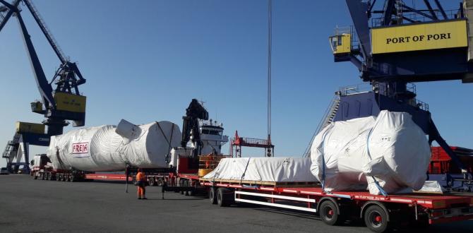 FREJA Handle Cargo for New Plant in Finland