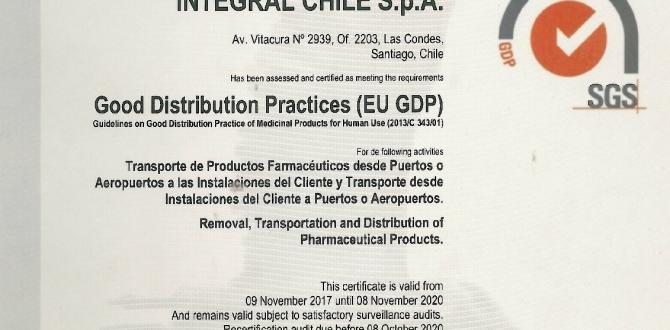 Integral Chile Certified for Medicinal Products Transportation