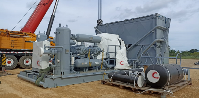 Anker Logistica Deliver a Heavy Compressor to Cartagena