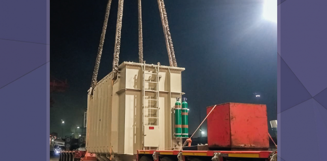 Megagon Complete Movement of Transformer to Klaipeda