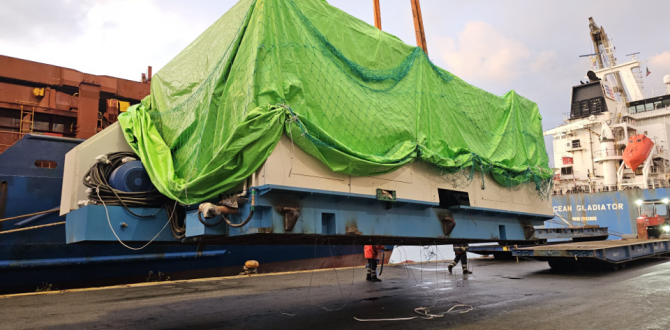 Fortune International Transport Wide Machinery from Genoa