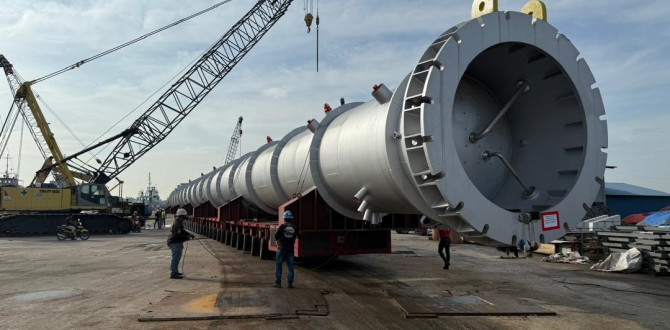 Megalift Transport Pressure Vessels from Port Klang to Batam