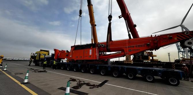 Protranser Deliver Railway Crane from Tianjin to Cangzhou