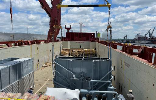 Anker Handle Gas Compressor Project from Texas to Cartagena