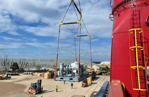 Anker Handle Gas Compressor Project from Texas to Cartagena