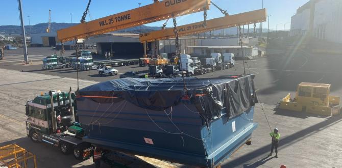 TSL Australia Discharge 12 Breakbulk Units at Port Kembla