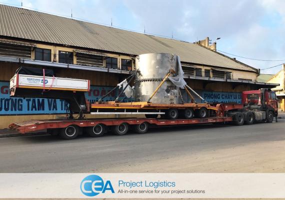 CEA Handle Transportation of Large Chemical Tank & Trailer