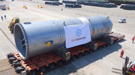 C.H. Robinson Facilitates Specialised Shipment of Commodity Processing Tanks