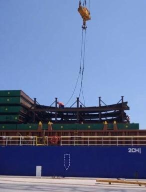 W.I.S. Shipping Nickel Steel Plates for Tengiz Oilfield