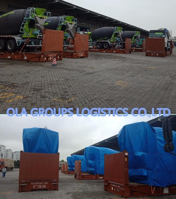 OLA Groups Logistics Arrange Shipping of 10 Concrete Mixer Sets
