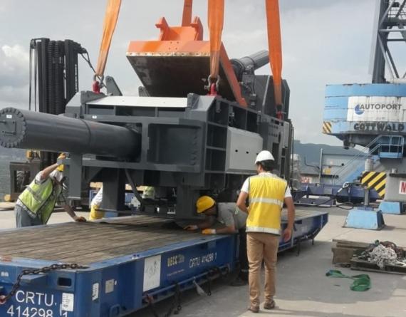 Origin Logistics Handle 40tn Cutting Machine in Turkey