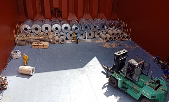 EZ Link Arranges Breakbulk Shipment of Steel Coils & Sheets