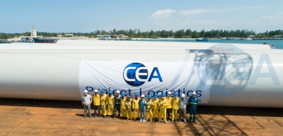 CEA Projects Vietnam Deliver 490 Wind Tower Sections