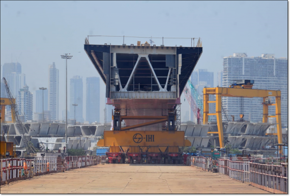 EXG Transports Steel Deck for the Mumbai Trans Harbour Link Project