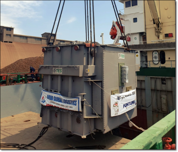 Fortune & Aqua Cooperate in Transformer Shipment to Marghera