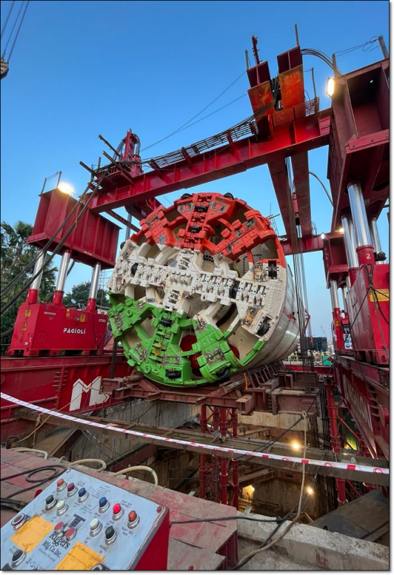 EXG Move Tunnel Boring Machines for Patna Metro Rail Projects