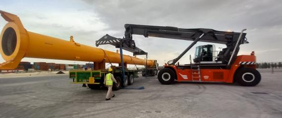 JSL Global Handle Telescopic Suction Pipe from Bahrain to Qatar
