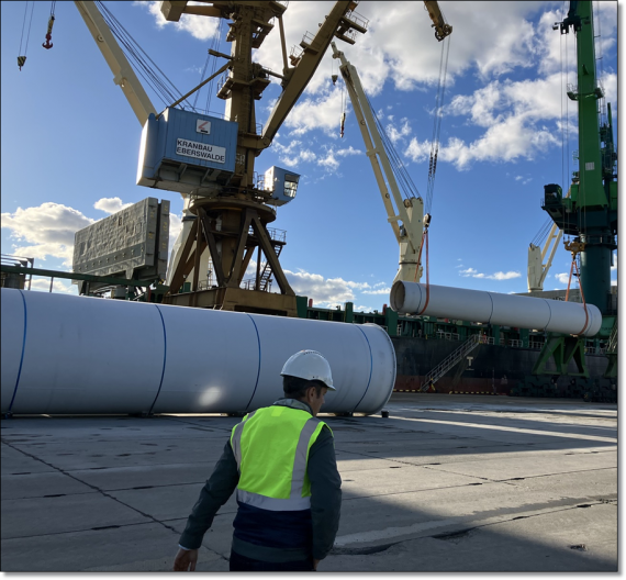 3p Logistics Transport Wind Turbine Parts to Australia