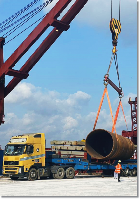 EXG Completes Breakbulk Movement of Pipes to Bangladesh