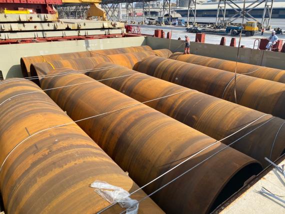 EXG Completes Breakbulk Movement of Pipes to Bangladesh