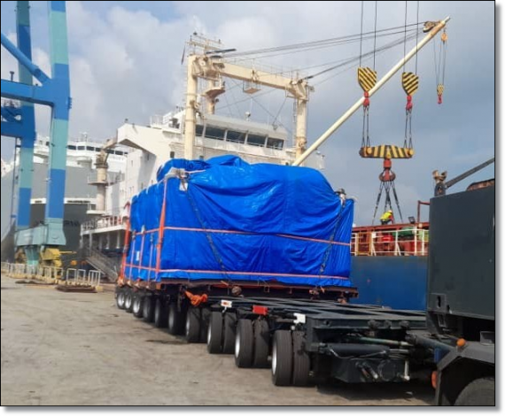 MS Global Deliver Machines from Port Klang to Penang