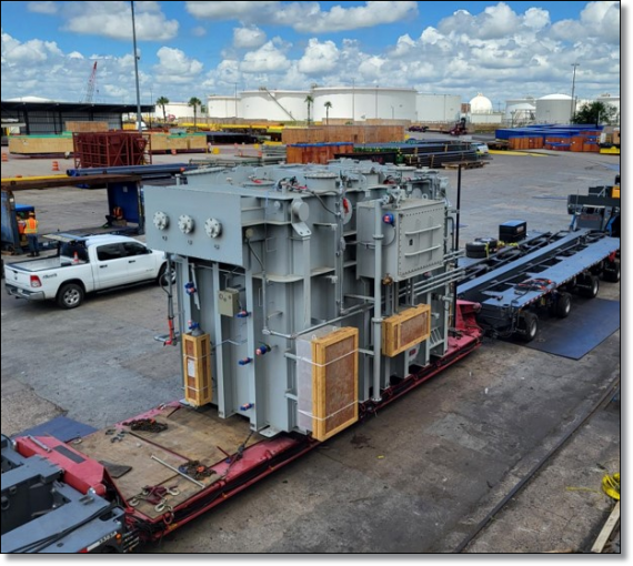 Balena Projects Transport Heavy Transformer at Houston Port