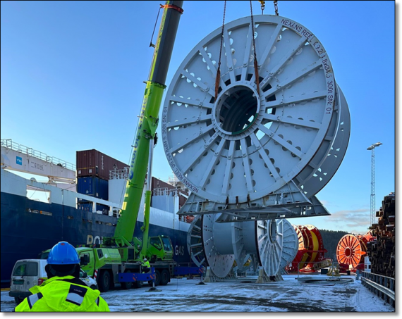 Front Shipping Complete Part-Charter of Empty Reels in Norway
