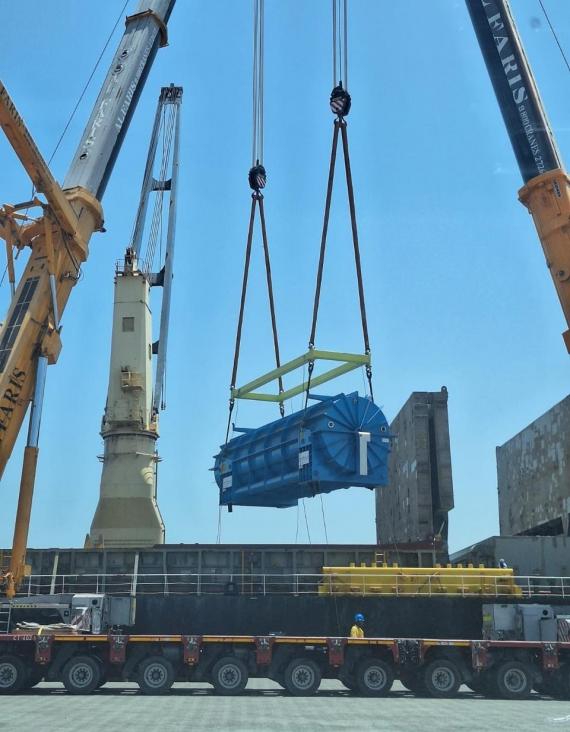 Polaris Shipping Agencies Deliver 120mtn Gas Turbine Rotor