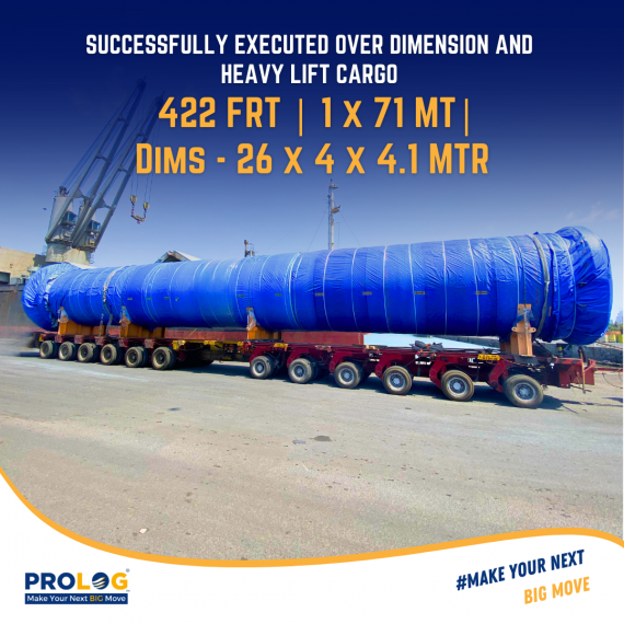 Prolog India Complete Heavy Lift Movement to South East Asia