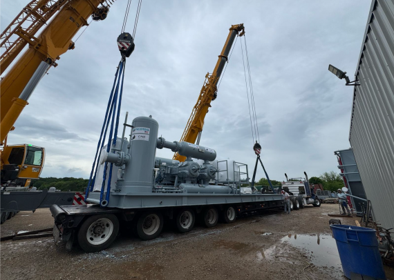 Anker Handle Gas Compressor Project from Texas to Cartagena