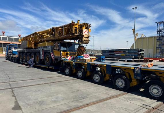 Farcont Manage Delivery of Mobile Crane from Antwerp to Kiev