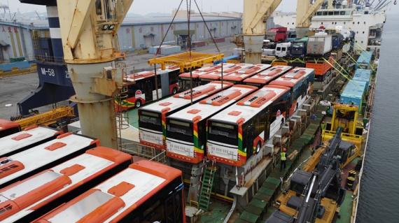 Protranser in China Handle 32 CNG Buses Exported to Colombia