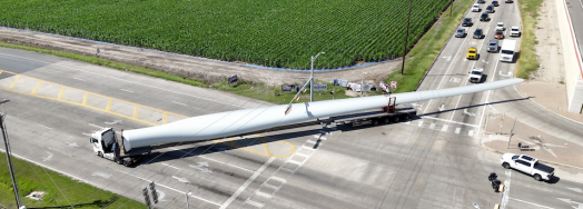DAKO Share Massive Delivery of Wind Turbine Blades