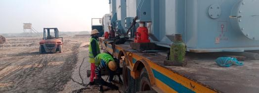 Star Shipping Report Safe Unloading & Placement of Transformer