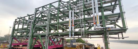 Seamless Execution of Pipe Rack Module Loadout Operation
